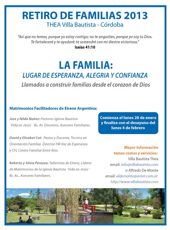 Invitacion a los amigos de Voz de Esperanza y CFL Centro Familiar Litoral